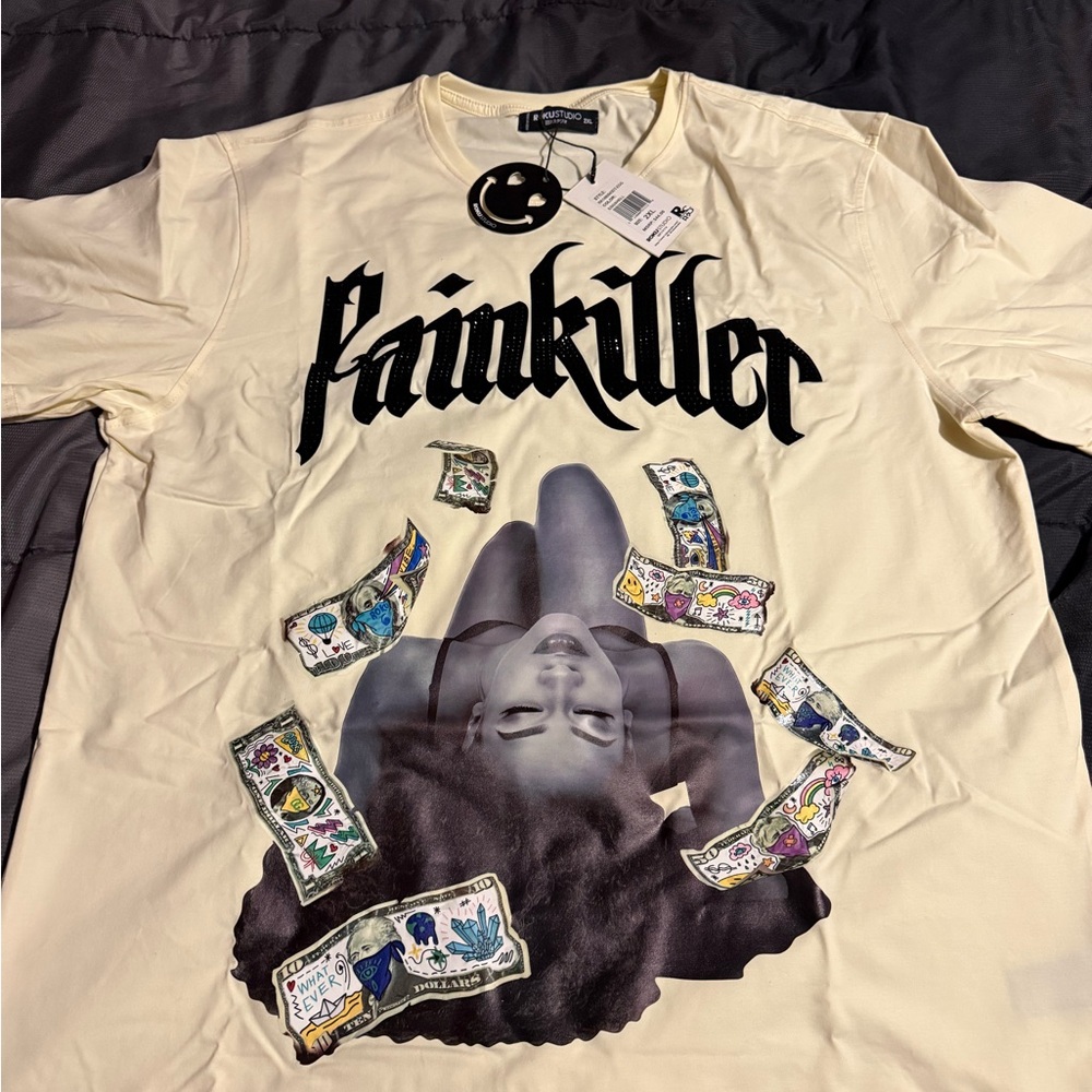 Graphic Short Sleeve Tee - Cream